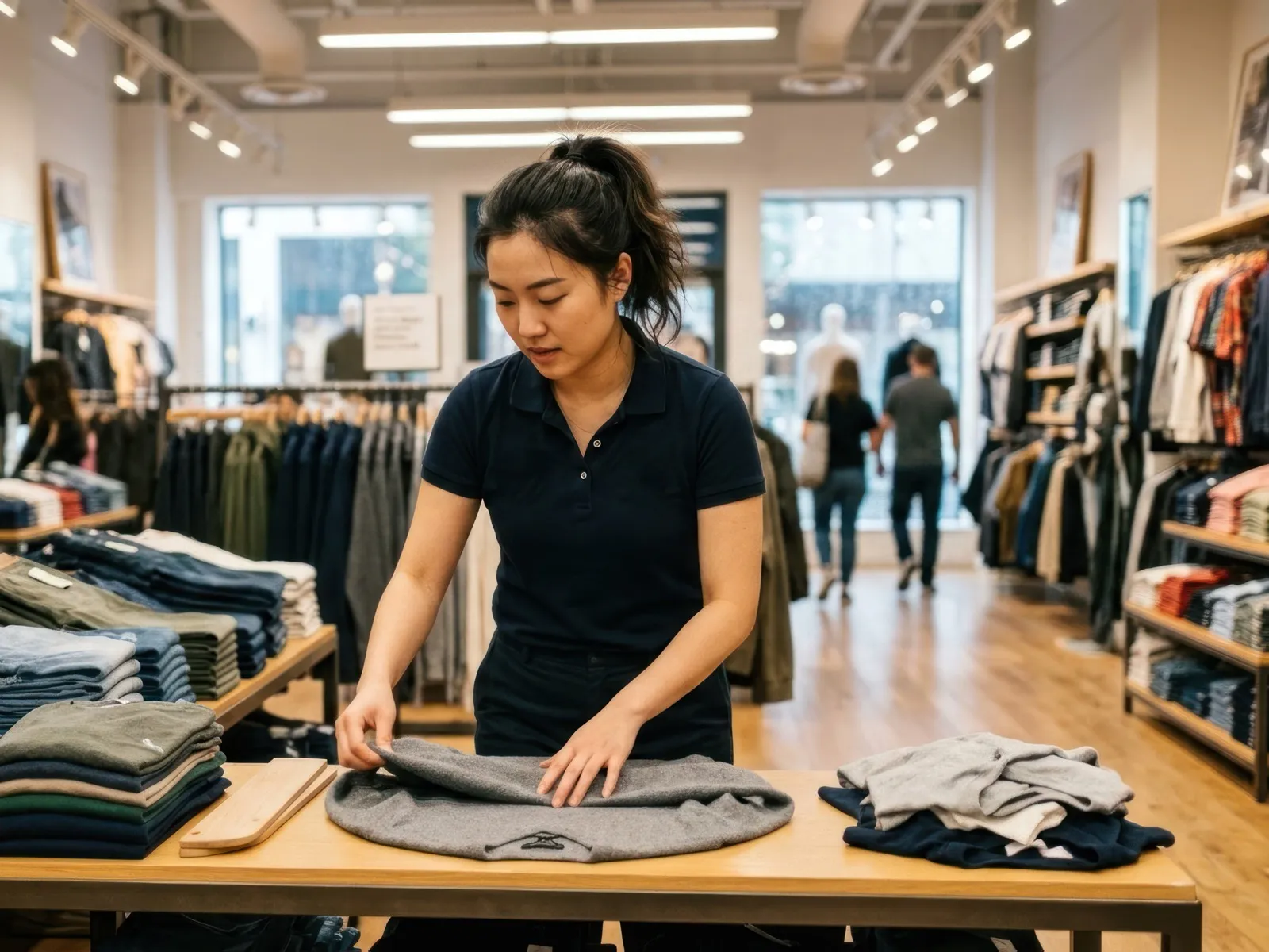 Illustratie van een shift in Retail